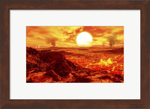 Framed Kepler 10B Print