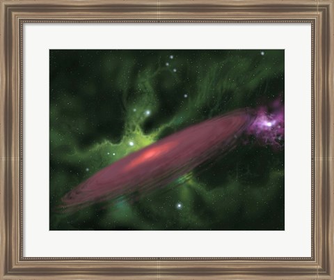 Framed Protostellar Disk Print