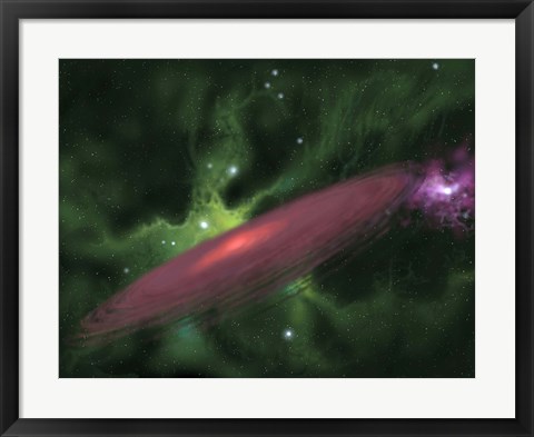 Framed Protostellar Disk Print