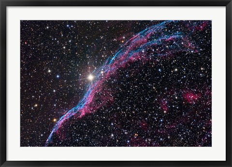 Framed Western Veil Nebula Print