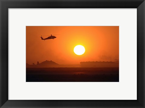 Framed Army Blackhawk Helicopter Print