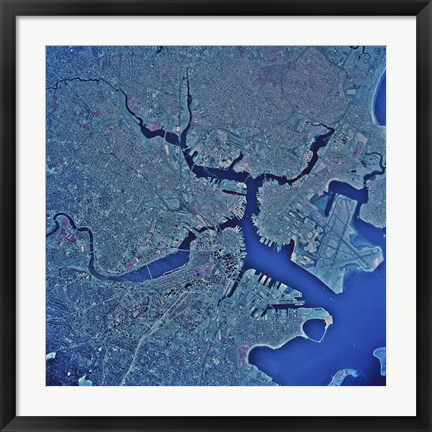 Framed Boston, Massachusetts Print