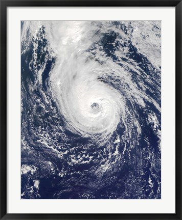 Framed Hurricane Epsilon Print