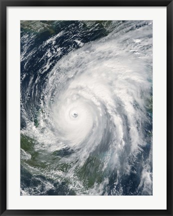 Framed Hurricane Wilma Print