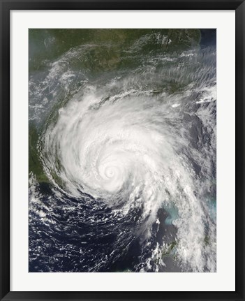 Framed Hurricane Dennis Print