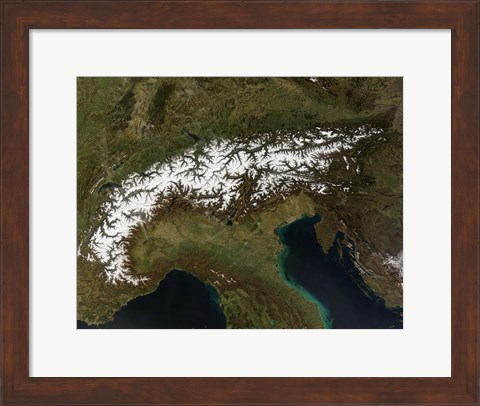 Framed Alps Print