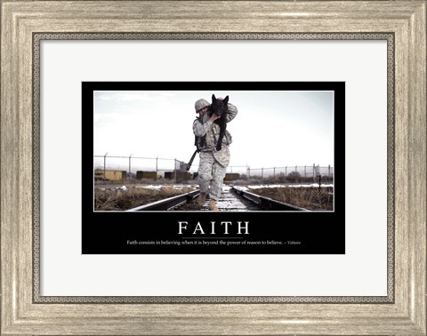 Framed Faith: Inspirational Quote and Motivational Poster Print