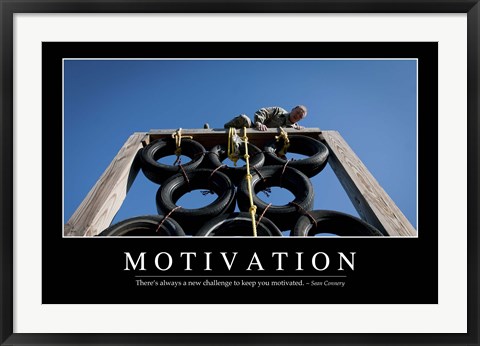 Framed Motivation: Inspirational Quote and Motivational Poster Print