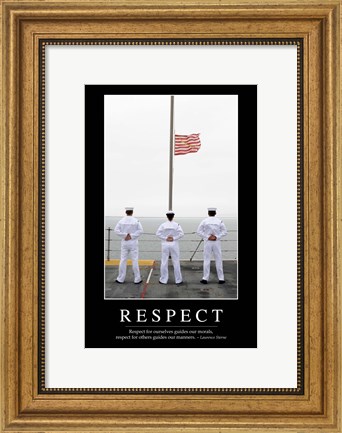 Framed Respect: Inspirational Quote and Motivational Poster Print