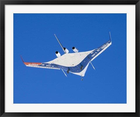 Framed Blended Wing Body X-48B Print