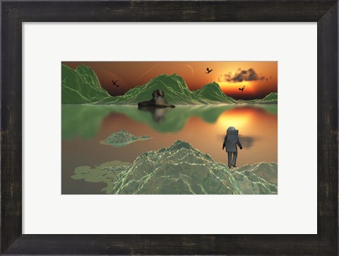 Framed Astronaut Explorer Print