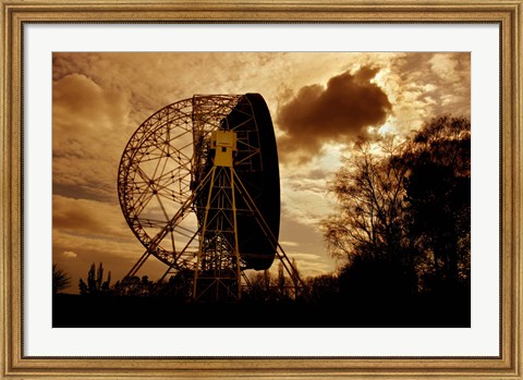 Framed Lovell Telescope in England Print