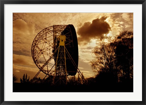 Framed Lovell Telescope in England Print