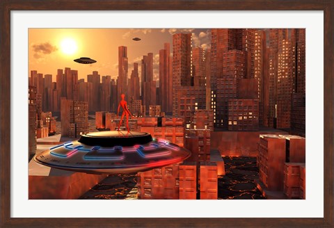 Framed Alien Race Migrating Print