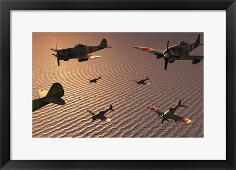 Framed Japanese Nakajima Torpedo Bombers Print