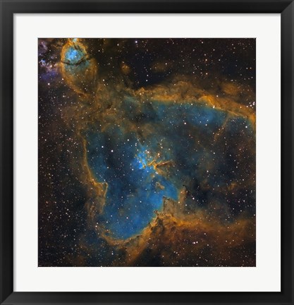 Framed IC 1805, the Heart Nebula Print