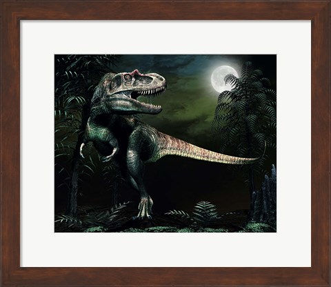 Framed Albertosaurus Print