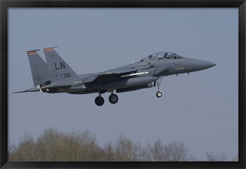 Framed US Air Force F-15E Strike Eagle Print