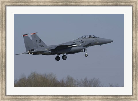 Framed US Air Force F-15E Strike Eagle Print