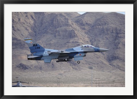 Framed F-16C Falcon Print