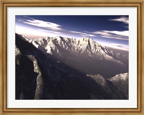 Framed Terragen Render Print