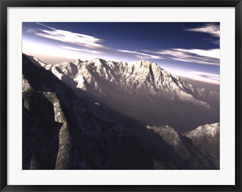 Framed Terragen Render Print