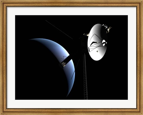 Framed Voyager 1 at Neptune Print