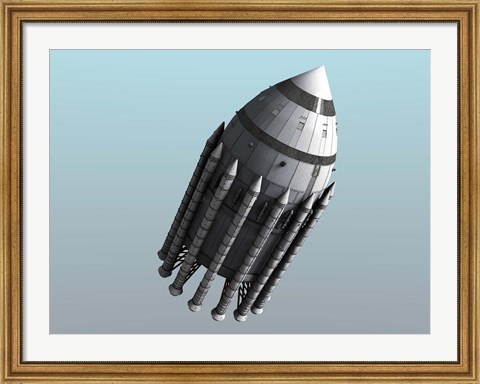 Framed Orion-Drive Spacecraft Print