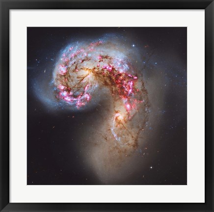 Framed Antennae Galaxies Print