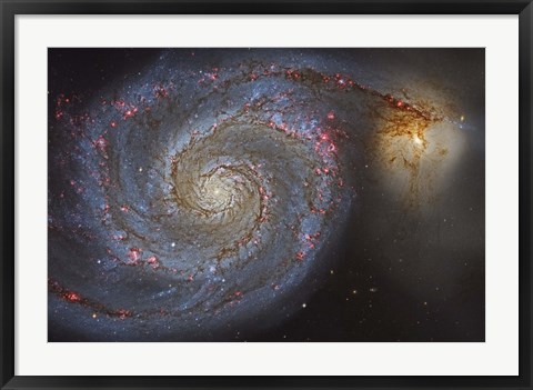 Framed Whirlpool Galaxy Print