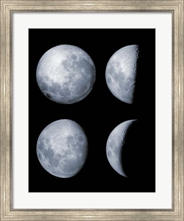 Framed Four Phases of the Moon Print