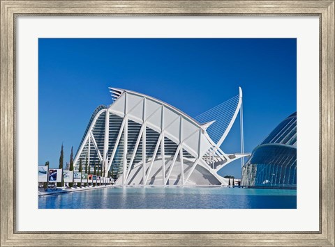 Framed City of Arts and Sciences, Valencia, Spain Print