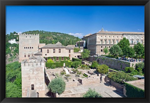 Framed Alhambra, Granada, Andalucia, Spain Print