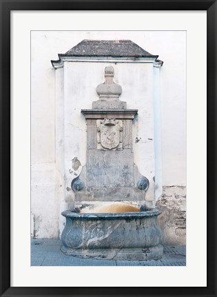 Framed Public Well, Cordoba, Andalucia, Spain Print