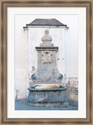 Framed Public Well, Cordoba, Andalucia, Spain Print