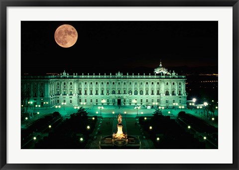 Framed Royal Palace and Plaza de Oriente, Madrid, Spain Print