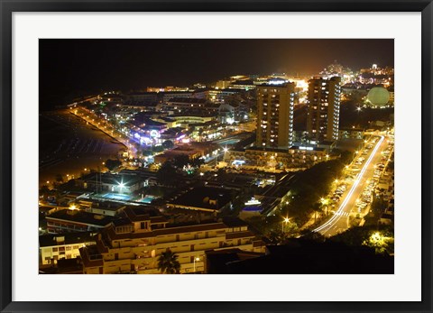 Framed City Overlook, Tenerife, Canary Islands, Spain Print