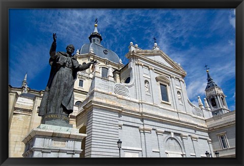 Framed Neo-Gothic Cathedral Almudena, Madrid, Spain Print