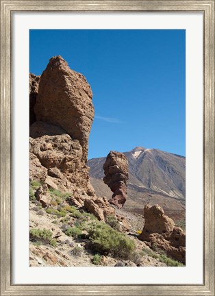 Framed Spain, Tenerife, Las Canadas, Volcanic rock Print