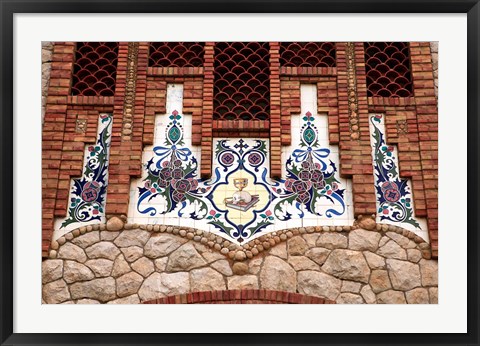 Framed Tiles of Santa Maria Magdalena, Novelda, Spain Print