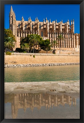 Framed Cathedral of Santa Maria of Palma, Majorca, Balearic Islands, Spain Print