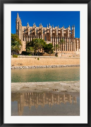 Framed Cathedral of Santa Maria of Palma, Majorca, Balearic Islands, Spain Print