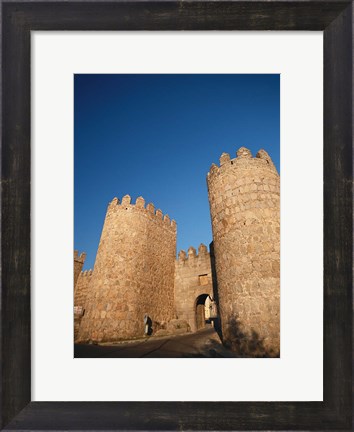 Framed Avila City Wall, Spain Print