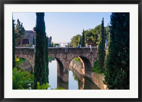 Framed River near Passeig Mallorca, Palma, Majorca, Balearic Islands, Spain Print