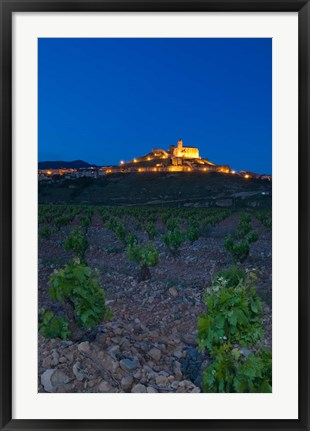 Framed Church and village of San Vicente de la Sonsierra, La Rioja, Spain Print