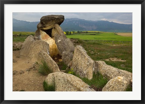 Framed Sacred burial site near Elvillar village, La Rioja, Spain Print