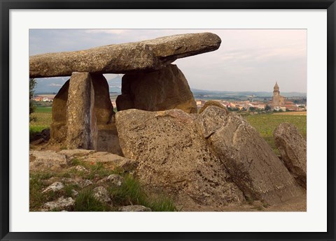 Framed Sacred burial site near Elvillar village, La Rioja, Spain Print