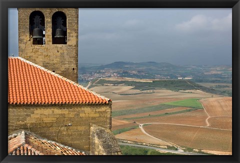 Framed View of San Vicente de la Sonsierra Village, La Rioja, Spain Print