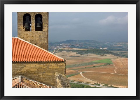 Framed View of San Vicente de la Sonsierra Village, La Rioja, Spain Print