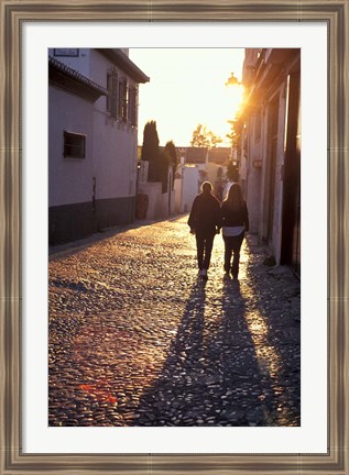 Framed Albaicin Sunset, Granada, Spain Print